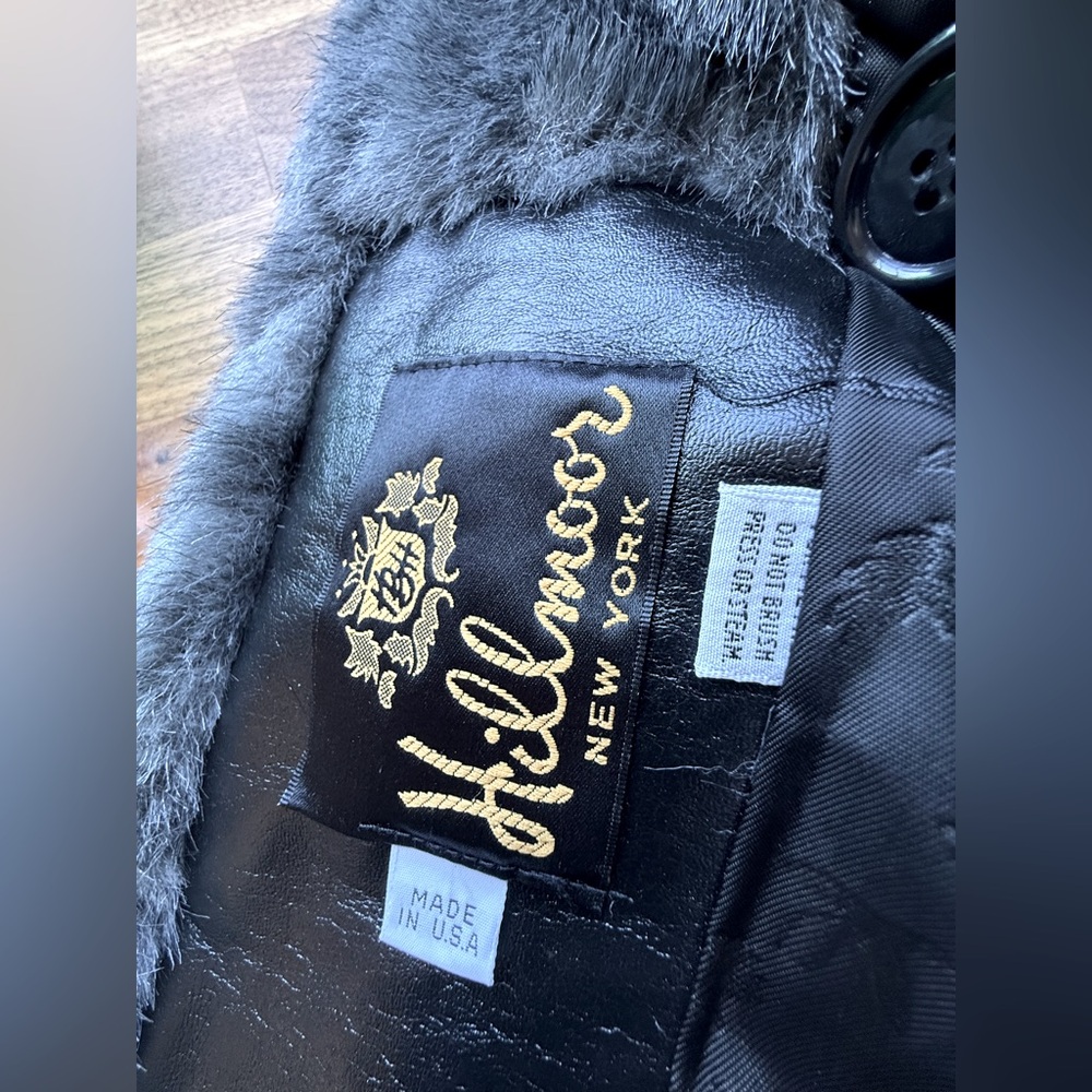 VINTAGE HILLMOOR NY FAUX FUR JACKET - Picture 9 of 9